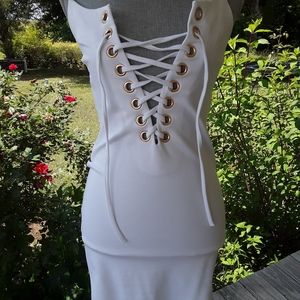 Rue 21 Bodycon Lace up Dress